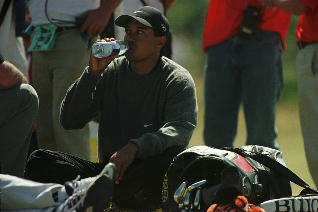 Tiger Woods during The Open of 2000 at St Andrews